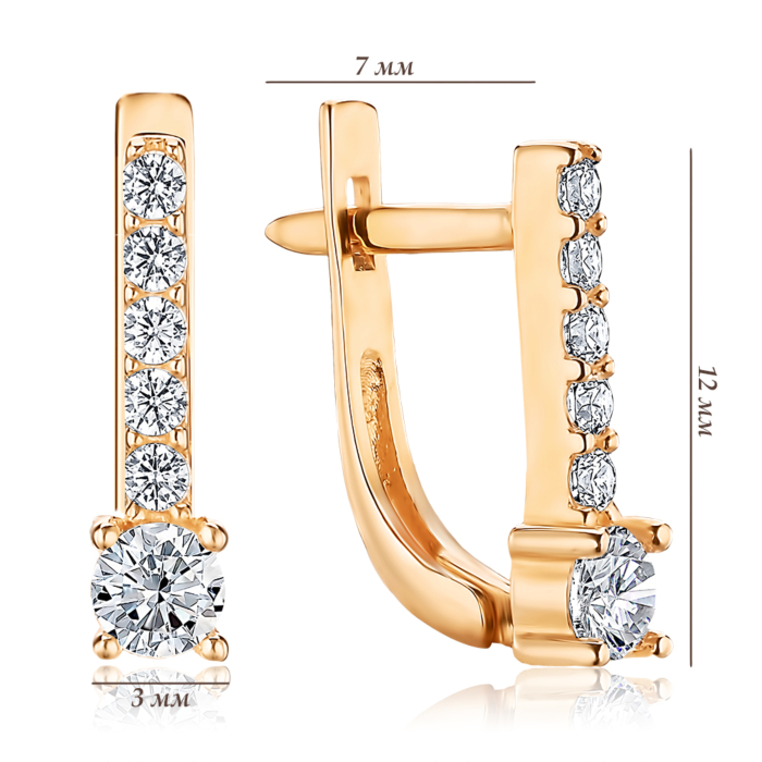 Золоті сережки. Артикул 2108352101-E/01/1 (2108352101)