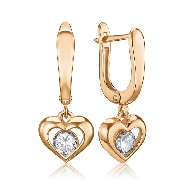 Золоті сережки з фіанітом 2108986101