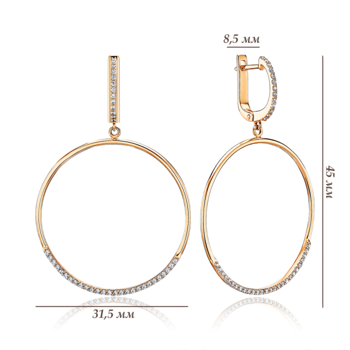 Золоті сережки. Артикул 2109288101-E/01/1