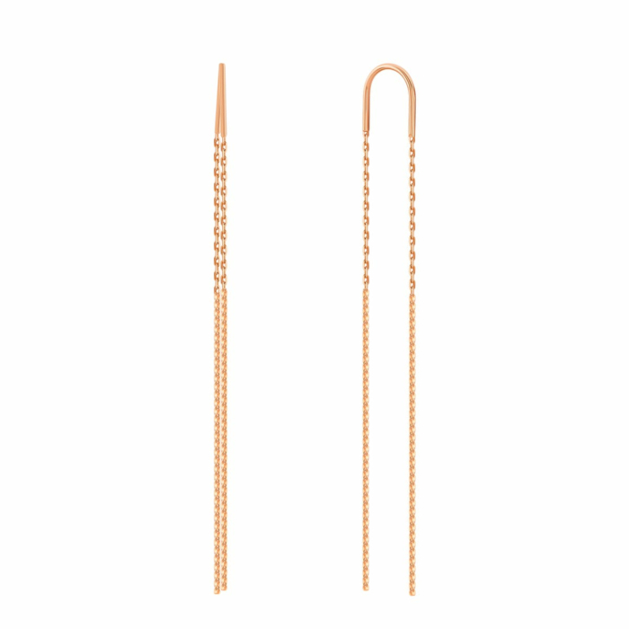 Золотые серьги-протяжки. Артикул UG52112015001