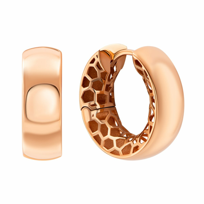 Золоті сережки-конго. Артикул UG52112016201