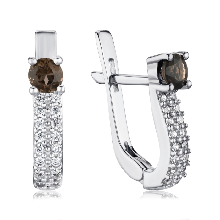 Серебряные серьги. Артикул 2135/9р-QSM