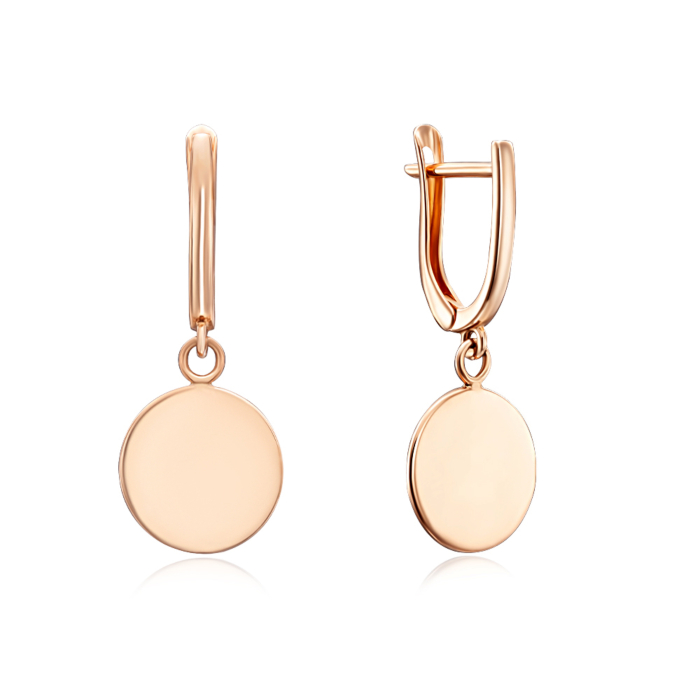 Золотые серьги-подвески. Артикул 02711/01/0