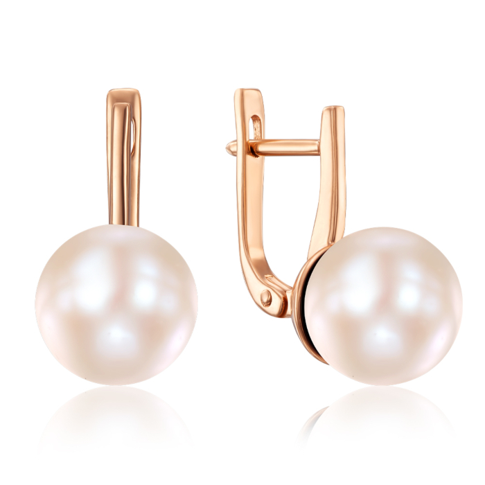 Золоті сережки з перлами. Артикул 21606/01/0/236 (21606 к)