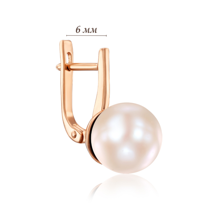 Золоті сережки з перлами. Артикул 21606/01/0/236 (21606 к)