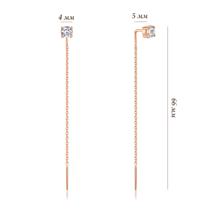 Золоті сережки. Артикул 21648/4