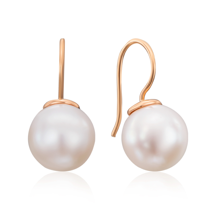 Золоті сережки з перлами. Артикул 21681/01/0/618