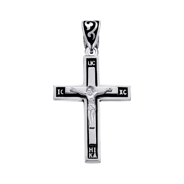 Серебряный крестик. Артикул UG5217 Р ( ч)