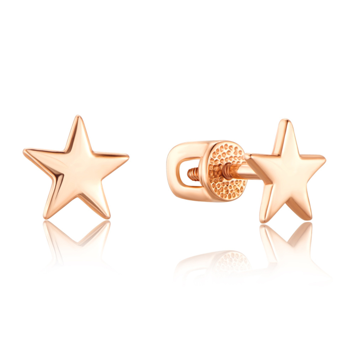 Золоті пусети «Зірочки». Артикул 21701
