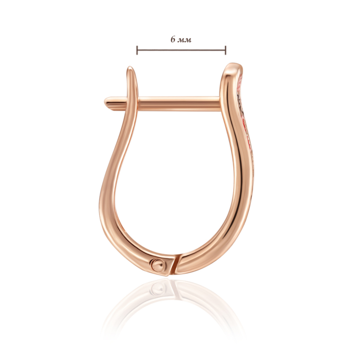 Золотые серьги «Звезда Алатырь». Артикул 21793/01/0/606