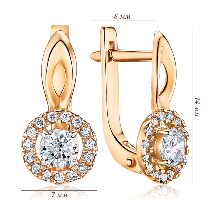 Золоті сережки. Артикул 2190754101