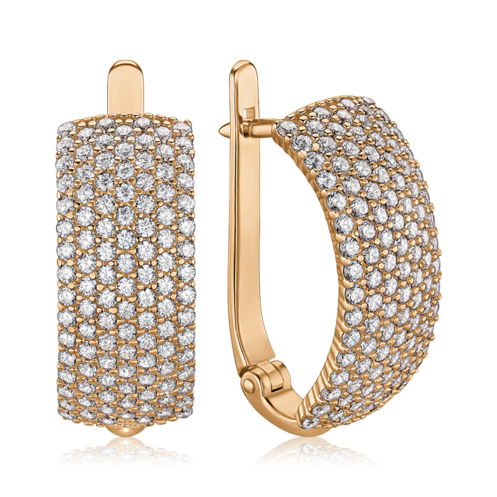 Золоті сережки з фіанітами 2191467101