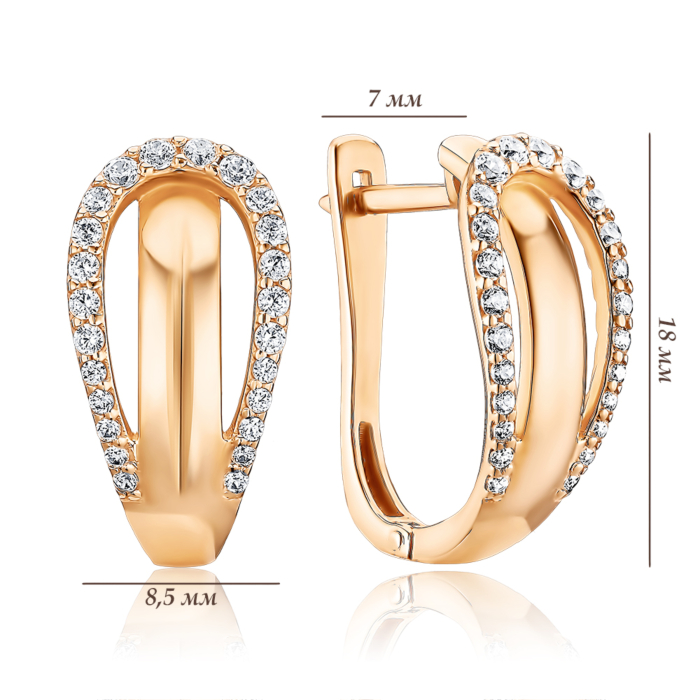 Золотые серьги. Артикул 2192015101