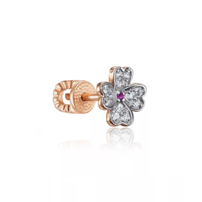 Золотая серьга. Артикул 21973-0/01/1/1514