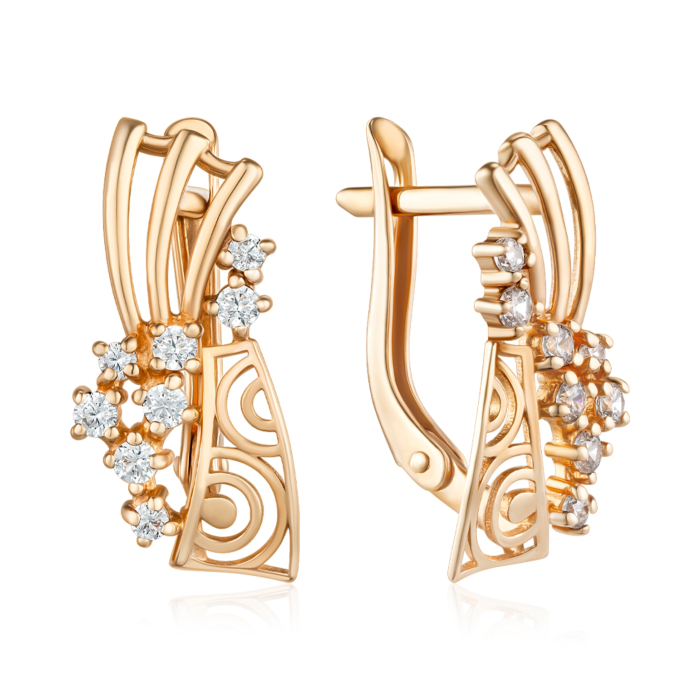 Золотые серьги. Артикул 22241/01/0/147