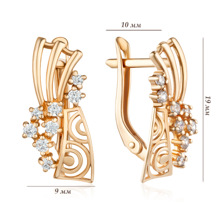 Золотые серьги. Артикул 22241/01/0/147