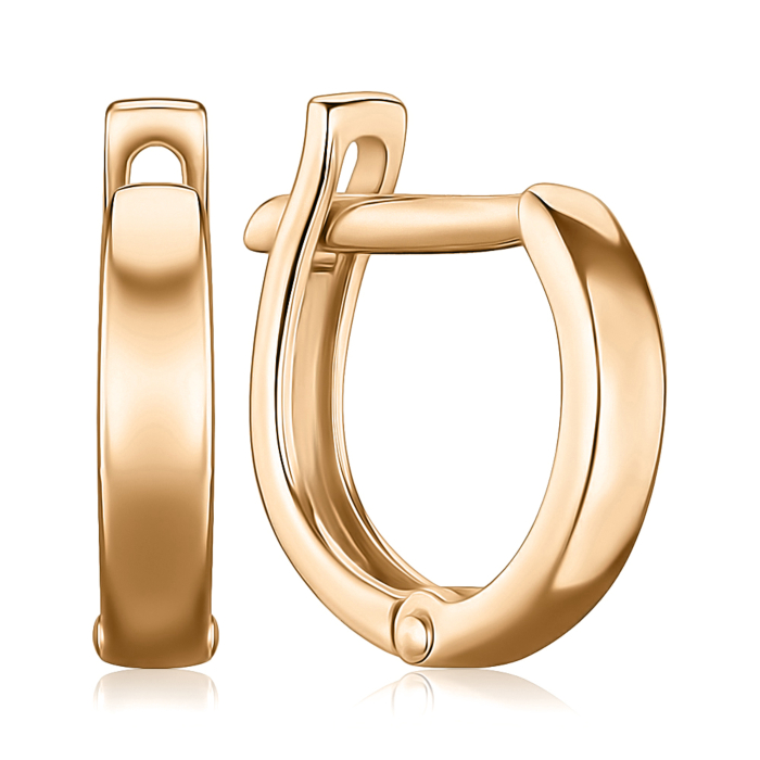 Золоті сережки без вставки 22347/08/0