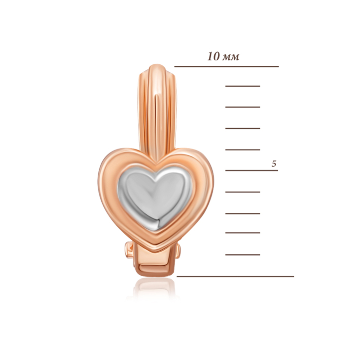 Золоті сережки з алмазною гранню. Артикул 22352/01/1