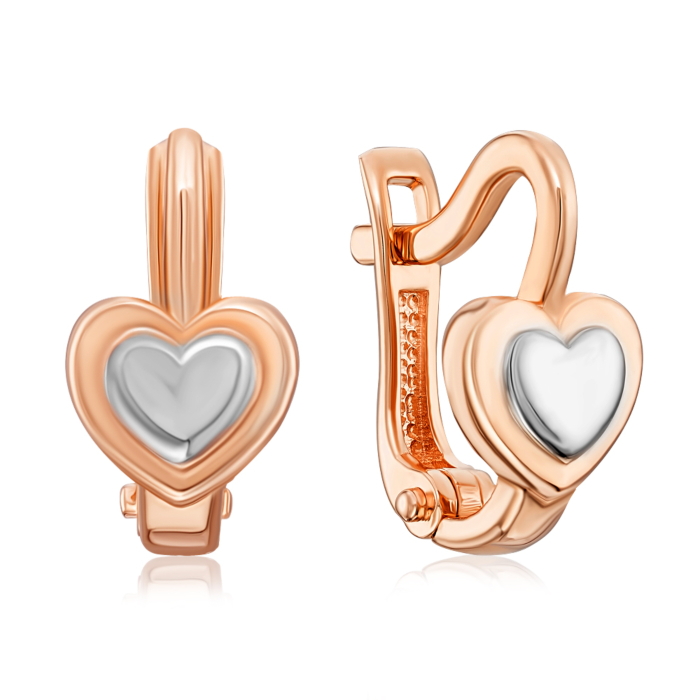 Золоті сережки з алмазною гранню. Артикул 22352/01/1