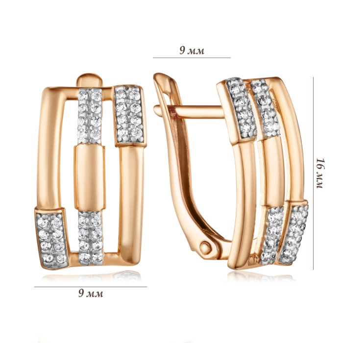 Золотые серьги. Артикул 22507/01/1/42