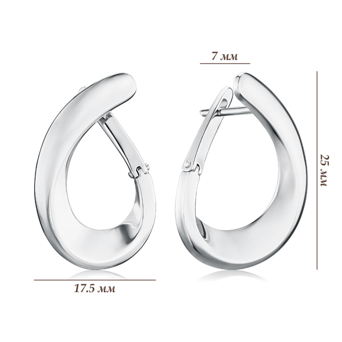 Золоті сережки без вставки 22532/97/1