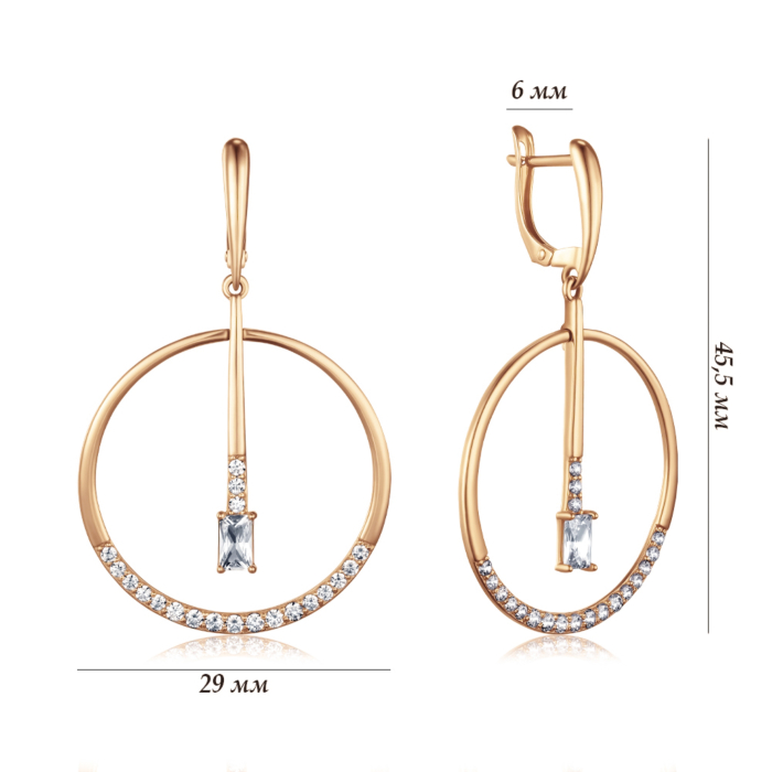 Золоті сережки. Артикул 22611/01/0/3650