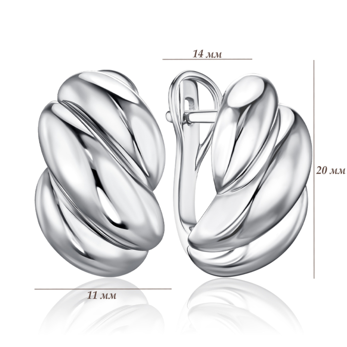 Золотые серьги 22698/02/1