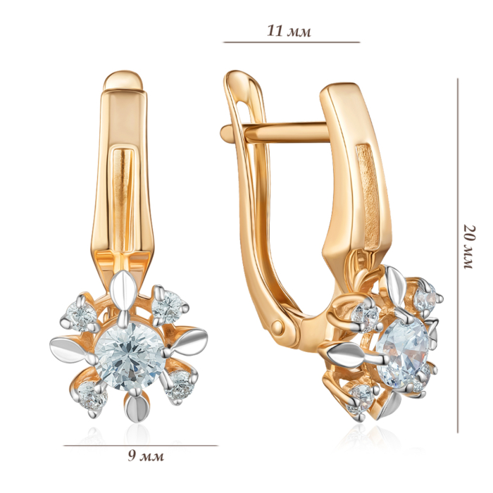 Золоті сережки. Артикул 22759/01/1/63