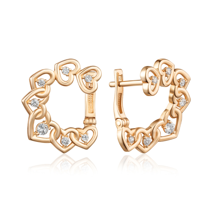 Золотые серьги. Артикул 22859/01/0/2722