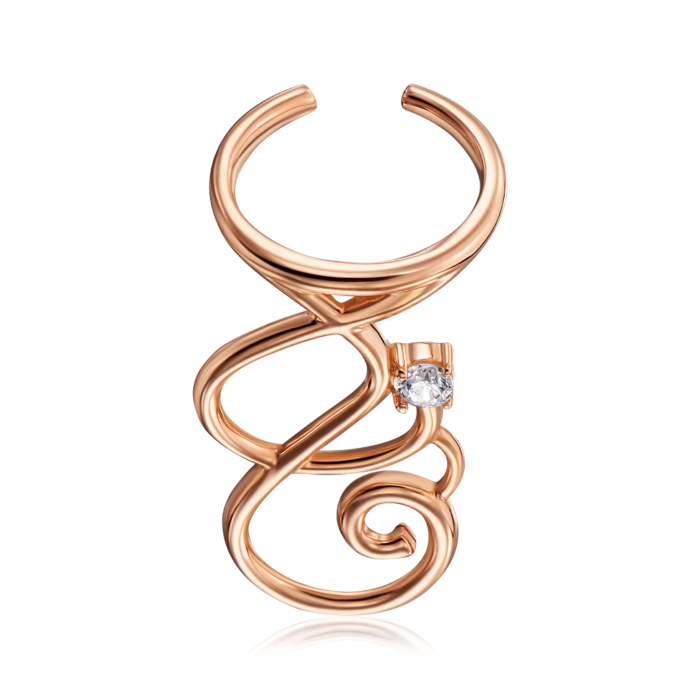 Золота кафа з фіанітом. Артикул 22890/01/0/17