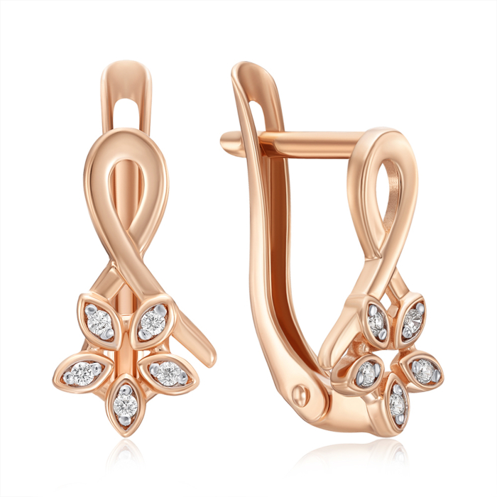 Золотые серьги. Артикул 22973/01/1/1