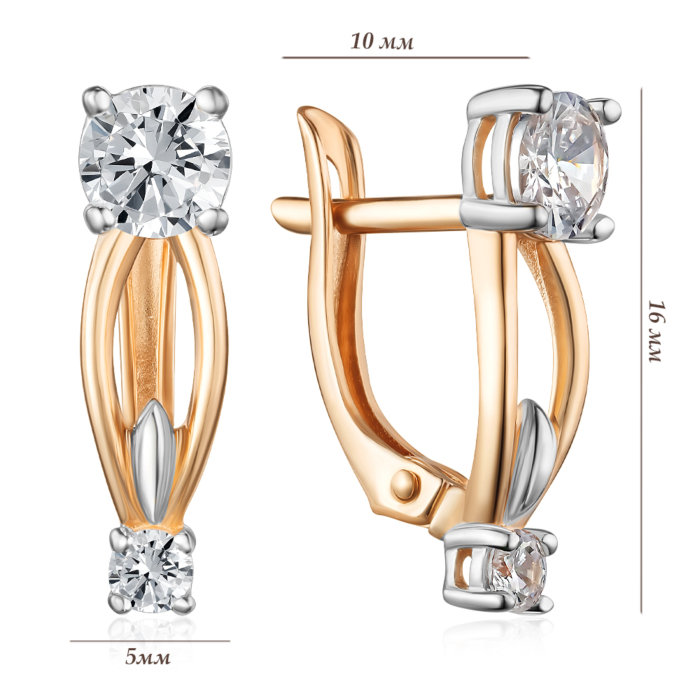 Золоті сережки. Артикул 22943/01/1/4330