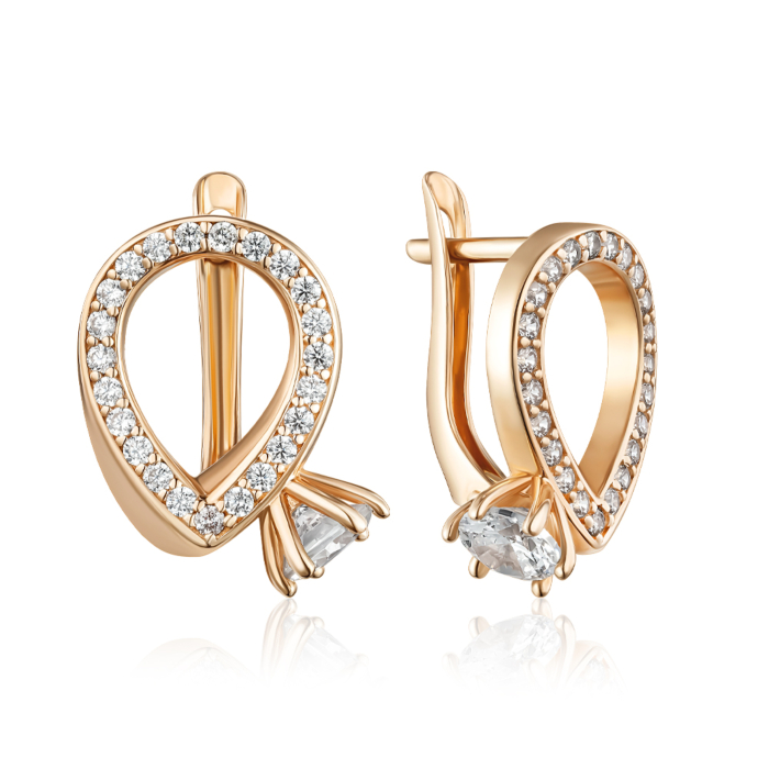 Золотые серьги. Артикул 22947/01/0/18