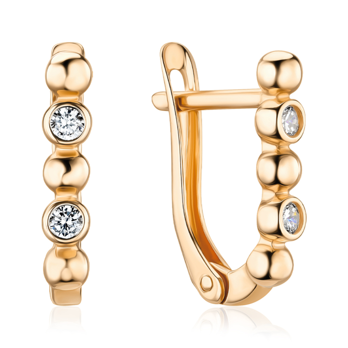 Золотые серьги. Артикул 23015/01/0/17