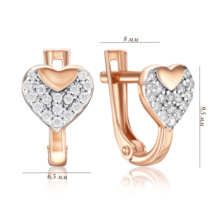 Золотые серьги. Артикул 23018/01/1/323