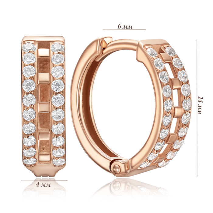 Золотые серьги. Артикул 23033/01/0/13