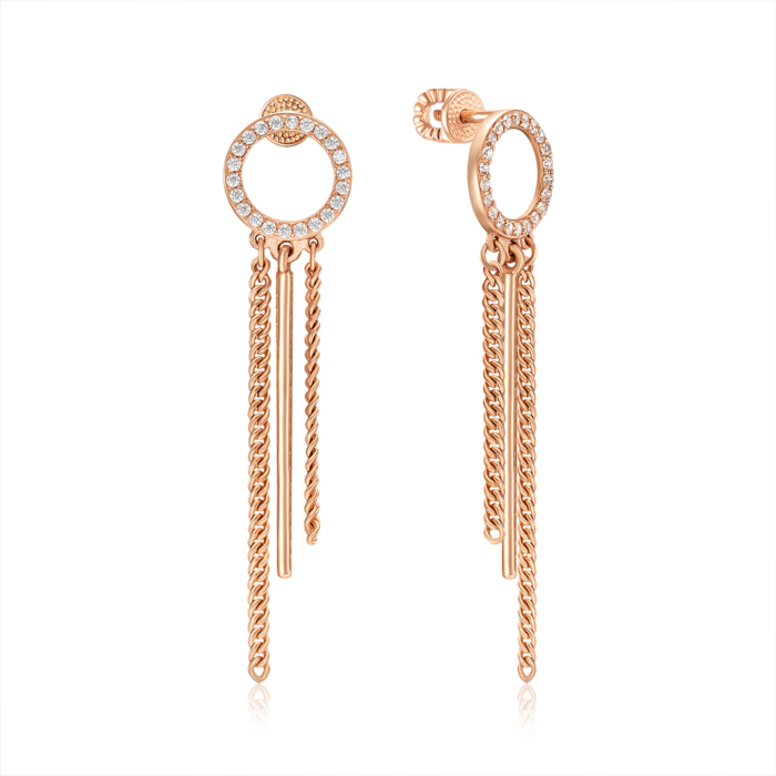 Золоті сережки. Артикул 23056/01/0/1