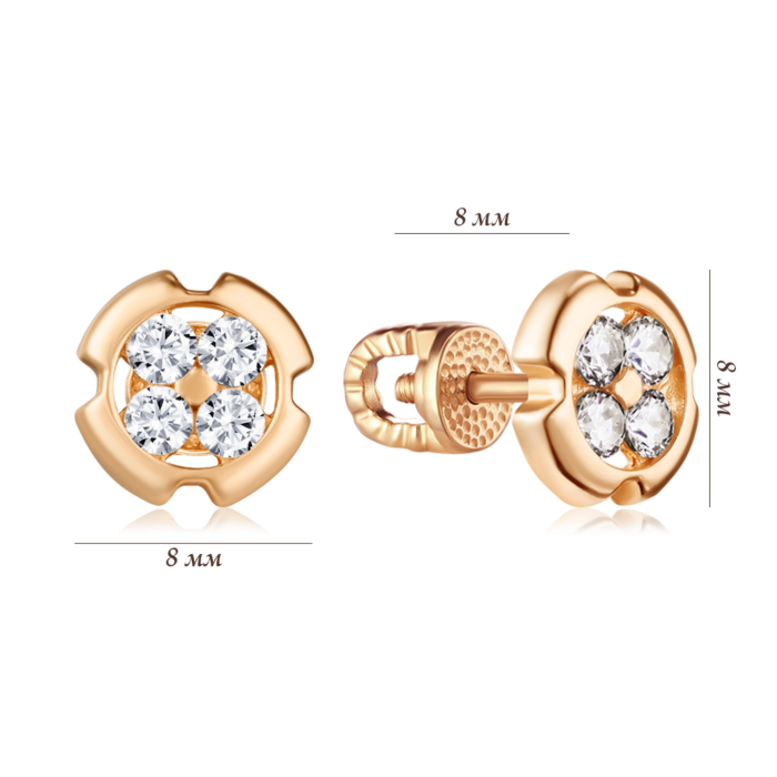 Золотые серьги. Артикул 23064/01/0/64