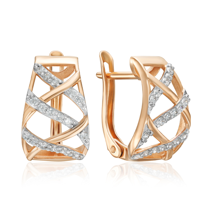 Золоті сережки. Артикул 23075/01/1/13