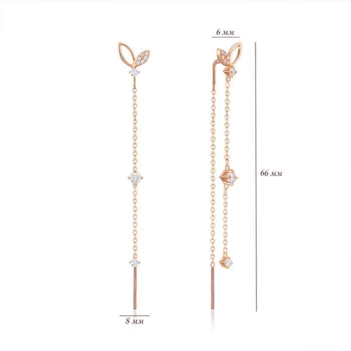 Золотые серьги. Артикул 23090/01/0/4397