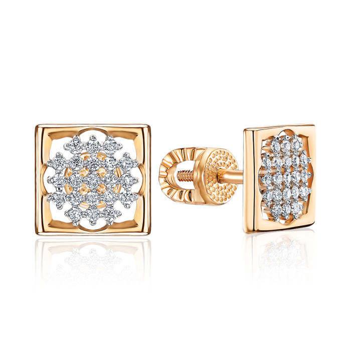 Золотые серьги. Артикул 23126/01/1/1