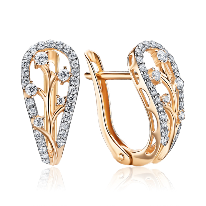 Золотые серьги. Артикул 23142/01/1/117