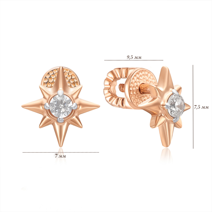 Золоті сережки. Артикул 23155/01/1/64