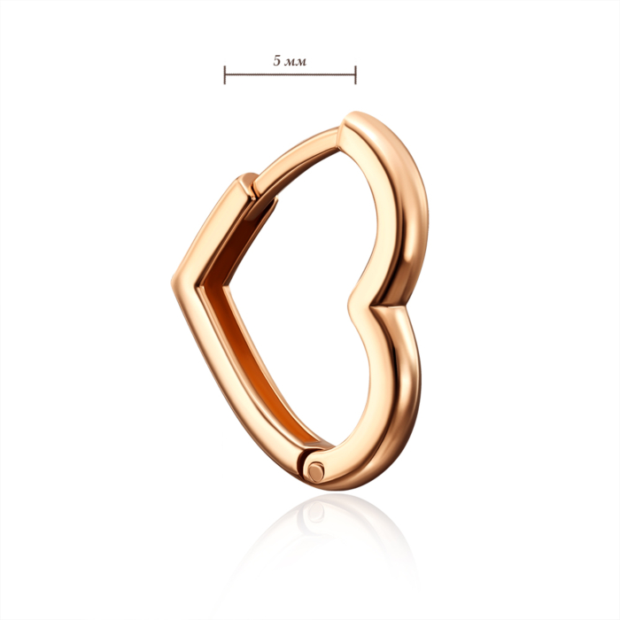 Золоті сережки-конго без вставки. Артикул 23181/01/0