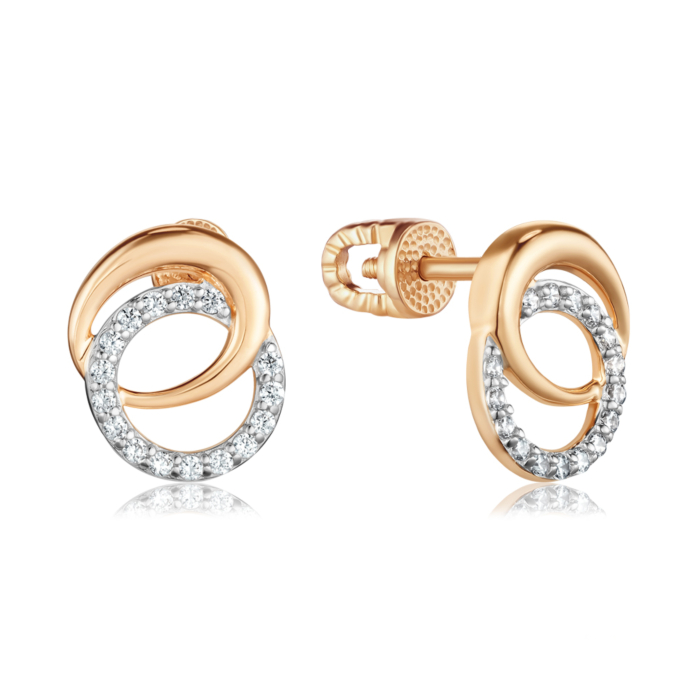 Золотые серьги. Артикул 23265/01/1/1