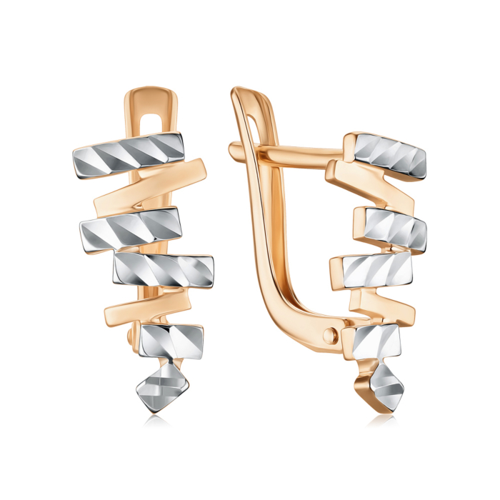 Золоті сережки без вставки 23294/01/3