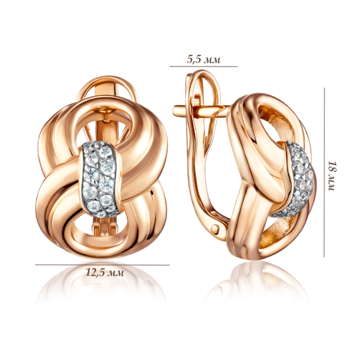 Золотые серьги. Артикул 23334/01/1/75