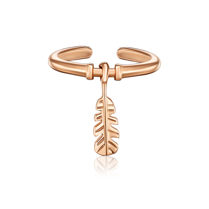 Золота сережка-кафа без вставки. Артикул 23336/01/0