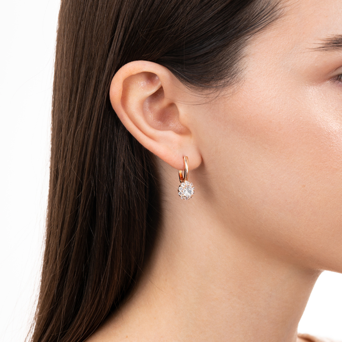 Золоті сережки з фіанітами. Артикул 23338/01/0/189