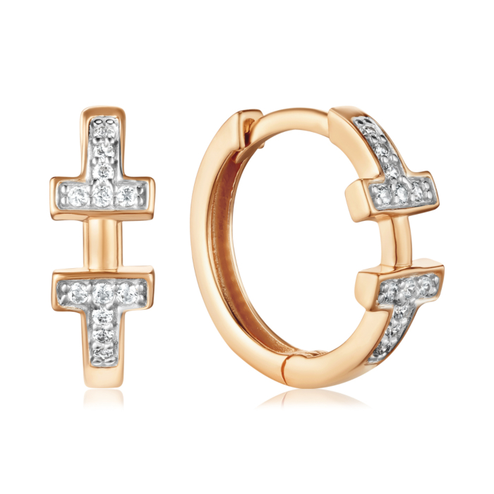 Золотые серьги. Артикул 23386/01/1/1